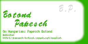 botond papesch business card